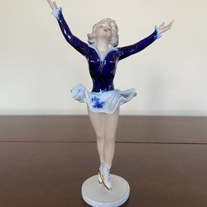 Vintage Heinrich Winterling Lady Ice Skater Figurine